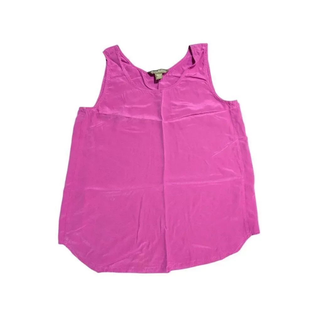 Tommy Bahama 100% Silk Tank Top Women's Pink Summer Beach Fun Size XS